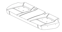 100% Rear Seat Cushion Filling 1601531