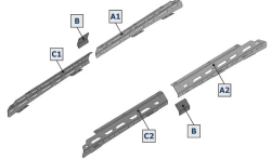 Roof Cargo Carrier Part for TOYOTA LAND CRUISER 200 & LEXUS LX570 2007+ with Mounting Kit