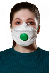 Disposable Filter Half Mask for Aerosol Protection with Gas and Vapor Defense "Respirator Lepestok-40 SB