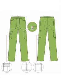 Women's Elastic Waist Pants with Drawstring for Comfortable Fit Athena Model 4.538