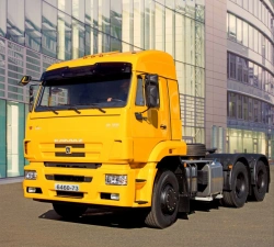 KAMAZ-6460 Chassis with Installed Engine (Cabless)