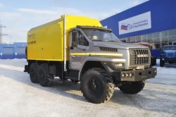 Mobile Steam Generator Unit UZST Type UZST01 Mod. 6890-19 on Ural 5557-72 Chassis