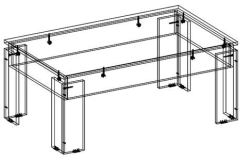 TV ASJ-2.5.01-01 Coffee Table Made of 16mm MDF
