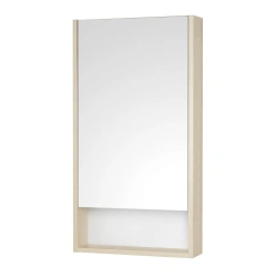 Scandi 45 White Mirror Cabinet with Verona Oak Finish, A252.0.02S.DB2.0