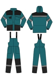 Women's Protective Suit (Jacket and Overalls) for Industrial Use