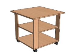 Wooden Coffee Table S.Zh.1 for Office and Home Use