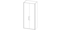 Salvador Living Room Furniture Set - 2-Door Wardrobe, Art. Sh1020H S01 D/D