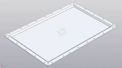 Aluminum Cover for Battery Block RSBG.735412.004