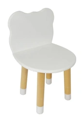 Cloud-Shaped Children's Chair, Solid Wood, Model 20057
