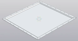 Aluminum Cover for Battery Block RSBG.735412.003