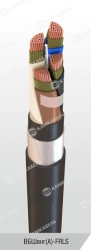Power Cable with Copper Conductors, PVC Insulation, Low Fire Hazard Rating