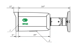 IP Camera with IR Illumination for Data Monitoring - VK-AT-6-12-61