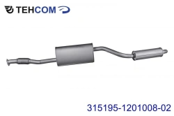 Exhaust Muffler with Resonator for UAZ Hunter 2013 Model 315195-1201008-02