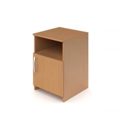Nightstand with Metal Handle, 16mm Laminated Particle Board