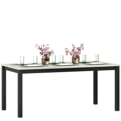 Techno Table LD.678040.000 (White/Black Craft Oak)