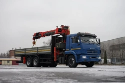 Hydraulic Crane Truck KMA Based on KAMAZ 65117 Model 64K12G-LA