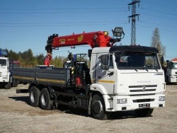 Multi-Purpose Truck with Hydraulic Crane KMA on KAMAZ 43118 41K02G-LA