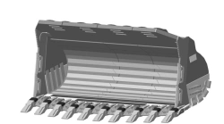 Reinforced Rock Bucket 13m³ WA900-3.FLRX-150d-1300-12WC9-MX9.32