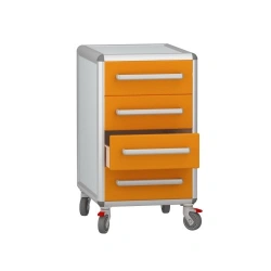 Medical Mobile Cabinet for Storage, Model DM-2-107-04.K2.F2