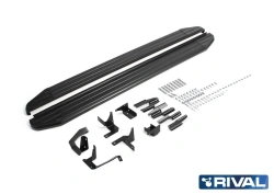 Premium-Black Step Platform A180ALB with Mounting Kit for Hyundai Tucson 2021+ and Hyundai Santa Fe