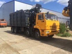 Special Scrap Truck TM2K65 with Crane, Kamaz 6540 Chassis