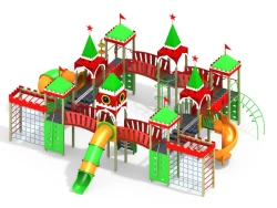 Children's Play Complex with Kremlin-Style Towers, Height 1800 mm