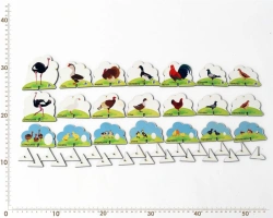 Set of Domestic Bird Figurines 5-7 cm