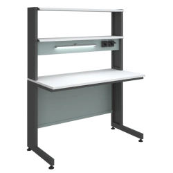 Low Laboratory Table with Overhead Unit 1