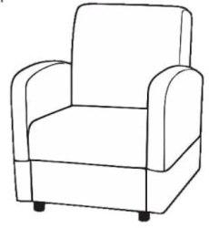 Wooden Armchair with Custom Design