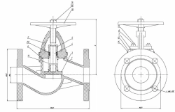Flanged Check Valve DN 65 PN 10 Series 458 (KMIА.491925.001-01)