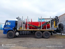 Timber Transport Truck with Crane Model 5908BB