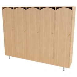 5-Section Storage Cabinet for Kindergarten, Model 40005