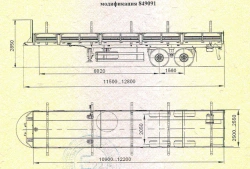 Metal Platform Semi-Trailer Modification 849091
