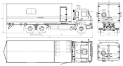 Operational Service Truck 8751N1 without Crane on KAMAZ 65117-50 Chassis