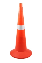 Flexible Signal Cone KS-3.8 750mm with 1 White Reflective Stripe