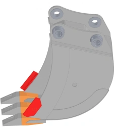 Trenching Bucket 0.39 m³ TB-2160 for Excavator RM-Terex WX200