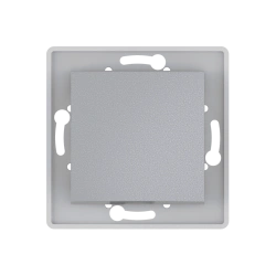 CADUCEUS ALING PRESTIGE Single-Pole Concealed Switch 10AX, 250V, Silver, Art. 6007.S