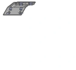 Fiberglass Side Panel for Ceiling with Metal Inserts, Model S.31Р-20.20.050