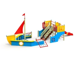 Children's Play Complex in Ship Shape, Height 1200mm, Model DIK 3.09