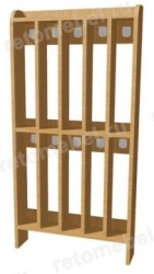 Two-Tier 10-Place Towel Rack