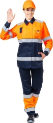 Women's Work Suit with Jacket and Bib Overalls for Comfort 4.162