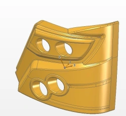 Left Headlight Panel for LiAZ 5292 - Component LK 5292-5301551