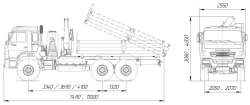 Diesel Engine Dump Truck without Crane, Type 57564, Over 5t