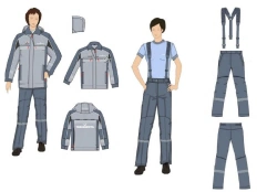 Women's Protective Uniform Sets for Transneft Employees