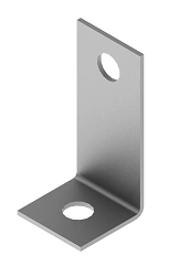 Holder of fire protection partition SKO 000 HFP, with overall dimensions from 25x35 mm to 25x75 mm, metal thickness 1,5 mm, ther