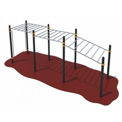 Adjustable Height Monkey Bars with Accessories - 6m Length