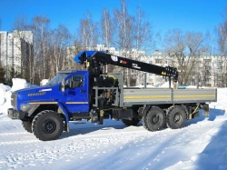 Hydraulic Loading Crane Special Vehicle MKMA on URAL 4320 Base U0K07G-LA