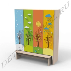 Children's Locker for Changing Room - Sectional Design