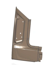 Left Rear Bumper Side Panel for LiAZ 6274 - Part 6274-2804019