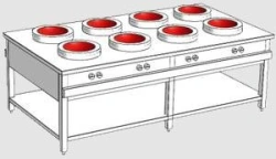 Professional Induction Wok Station ETK-W Art. No. 7389